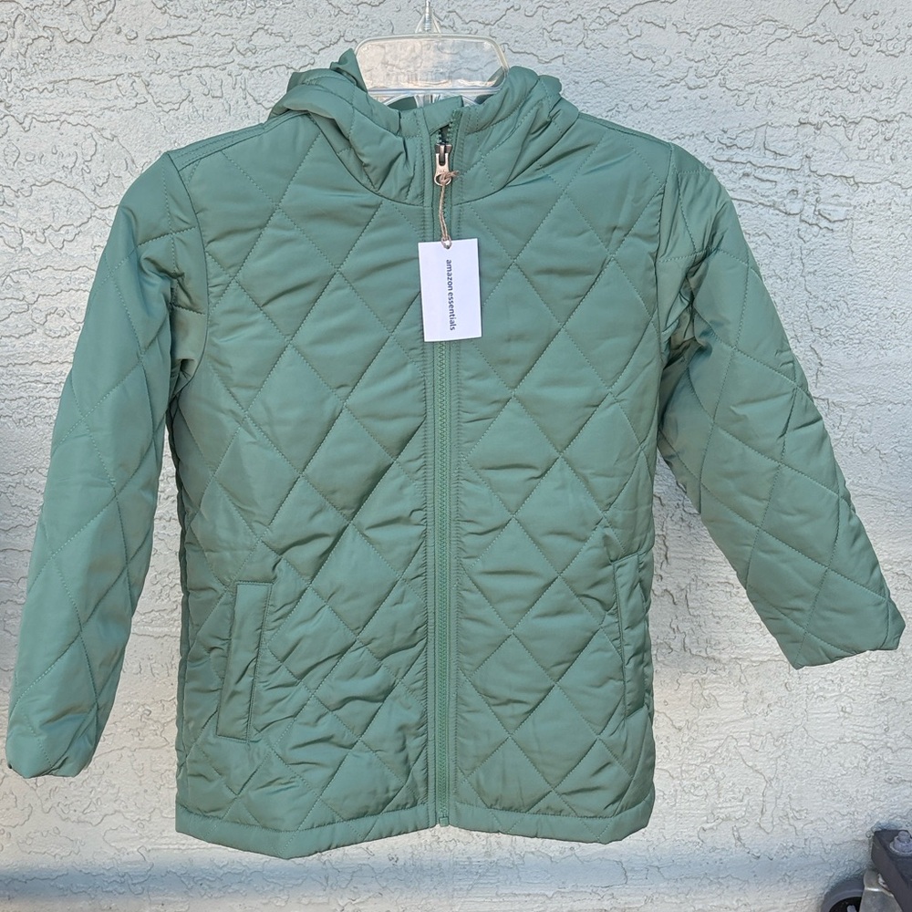 Amazon Essentials Unisex Kids and Long Quilted Jacket size: Small UK : 6 to 7